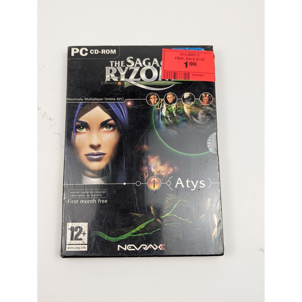 The Saga of Ryzom‎ PC CD-ROM Massively Multiplayer Online RPG Game Vintage